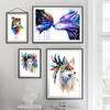 Nordische abstrakte Tierwandkunst Leinwandmalerei Kunstplakat gedruckte Wandbilder für die Wohnzimmerdekoration zu Hause