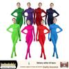 Women's Solid Color Zentai Bodysuit with Hands and Feet for Dancewear and Stage Performance