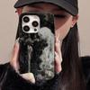 Sword & White Hair Witch Phone Case For iPhone 17 16 15 14 13 12 11 Pro XS Max 7 8 Plus SE 2020 Medieval Artistic Painting Cover