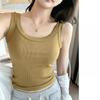 Stilig Vest Elegance Mote Casual H523 Camisole Undertrøye Dame Innside Ut Bruk Ermeløs Underdelsskjorte Sommer Trådet Undertrøye Slim Topp