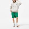 Li Ning Sports Fashion Series Letter Print Hooded Fleece Pullover Sweatshirt Women Sweatshirt Flower-Gray Tile-Gray AWDTE42-4