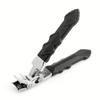 Durable Stainless Steel Toenail Clippers, Wide Jaw, Angled Head, Concave Blade, Classic Style Easy to use Nail Cutter