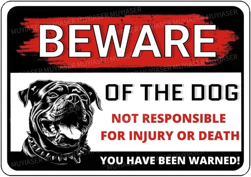 Beware of The Dog Rottweiler You Have Been Warned Aluminum Sign Outdoor Yard Warning Perfect for Fence Yard Home Dec