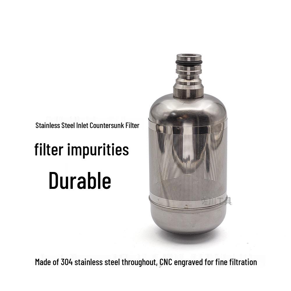 304 Stainless Steel Inlet Filter Mesh: High-Pressure Car Wash Accessory, 1/2-Inch Pipe