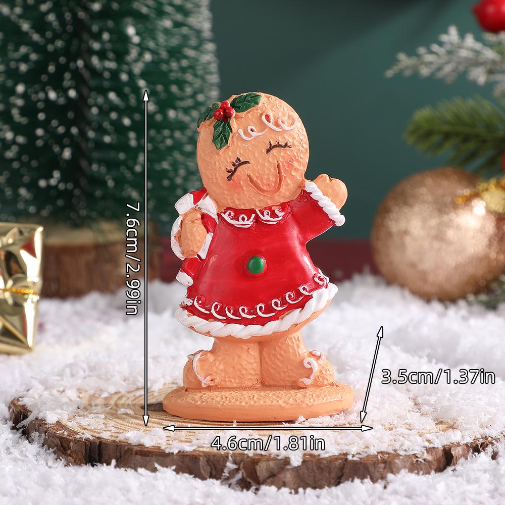 Cartoon Gingerbread Man Christmas Ornament: Holiday Window Decoration & Children's Gift