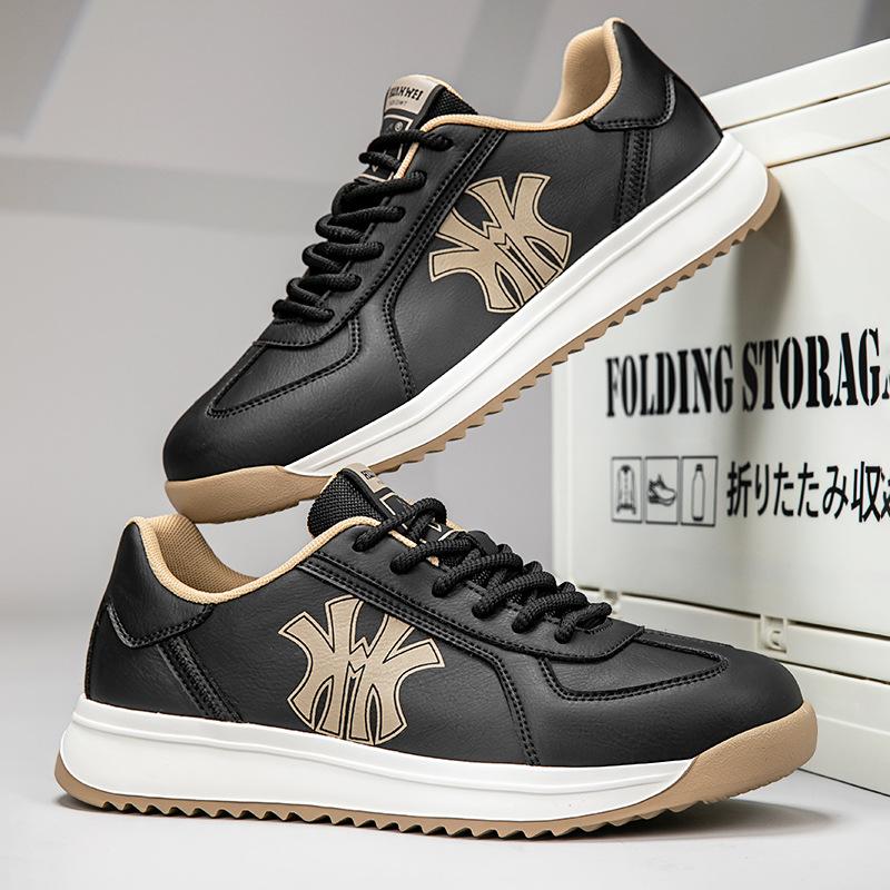 Letter printing light luxury dad shoes men's retro style Forrest Gump shoes spring new full leather casual shoes sports run