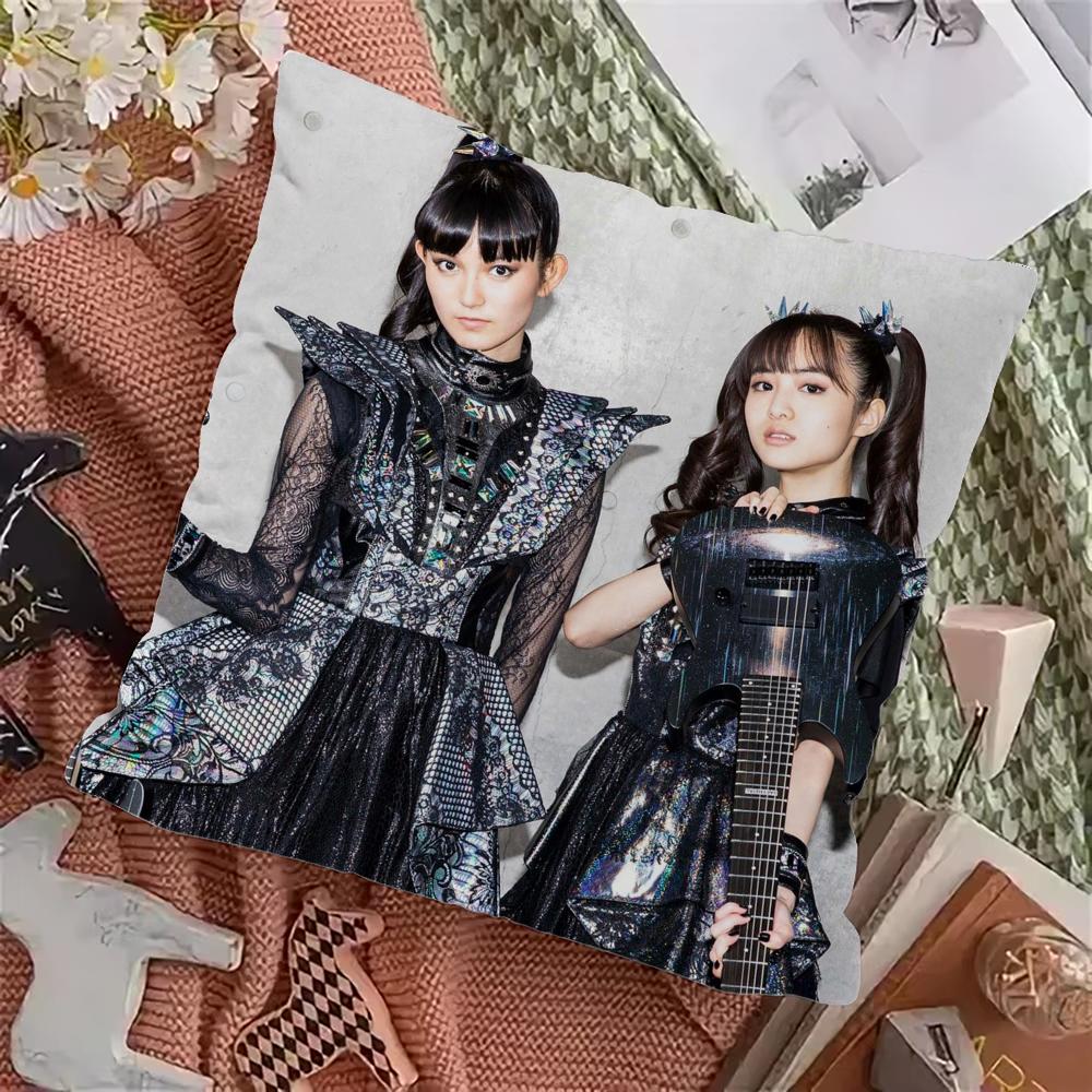 B-Babymetal Japanese Rock Pillow Case Pillowcase Home Sofa Cushions Car Cushions Pillowcover Office Pillowshell Pillow