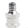 2 Pieces Check Valve with 4 Hose Clamps Clips Aluminum Alloy Auto Accessories for Fuel Line Oil
