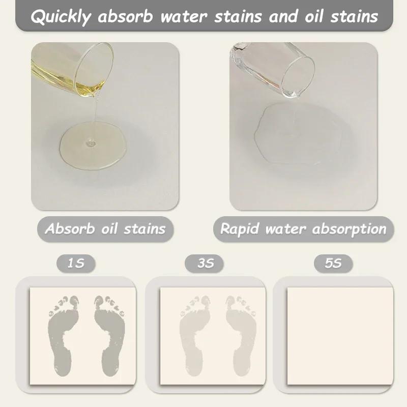 Blumen Teppich für Küchenbodenmatte Weicher Kieselgur Rutschfester Teppich Saugfähige Fußmatten Waschbare Unregelmäßige Fächerförmige Bereichsteppiche