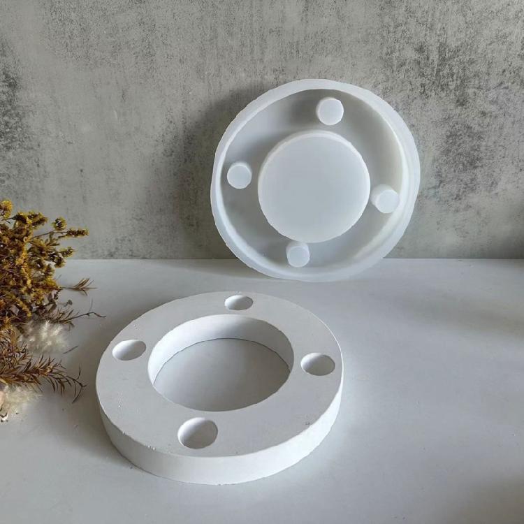 Candle Base Epoxy Moulds Personalized Candle Holder Molds Silica Gels Ornament