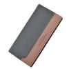 PVC Men Business Wallet Anti-lost Contrast Color PU Purse Clutch Bag Long Suit Wallet  Daily