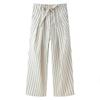 Women's Fashion Striped Fluffy Sleeve Shirt & Pants Set - 2026 Trending Style