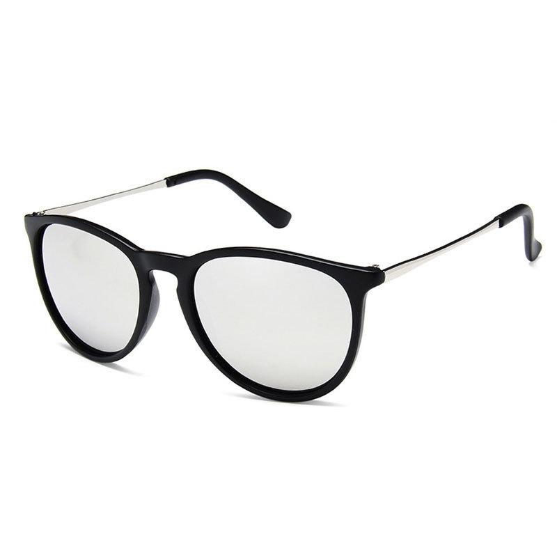 Popular Metal Frame Vintage Sunglasses Women Men Round Sun Glasses Eye Glasses For Male Female Reflective Film Sunglasses