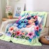 Custom Name Lilo Stitch Dreamscape blanket for Couch & Bed, Plush Cozy Fuzzy Blanket Super Soft & Warm Blankets for Fall and Winter. 0908408