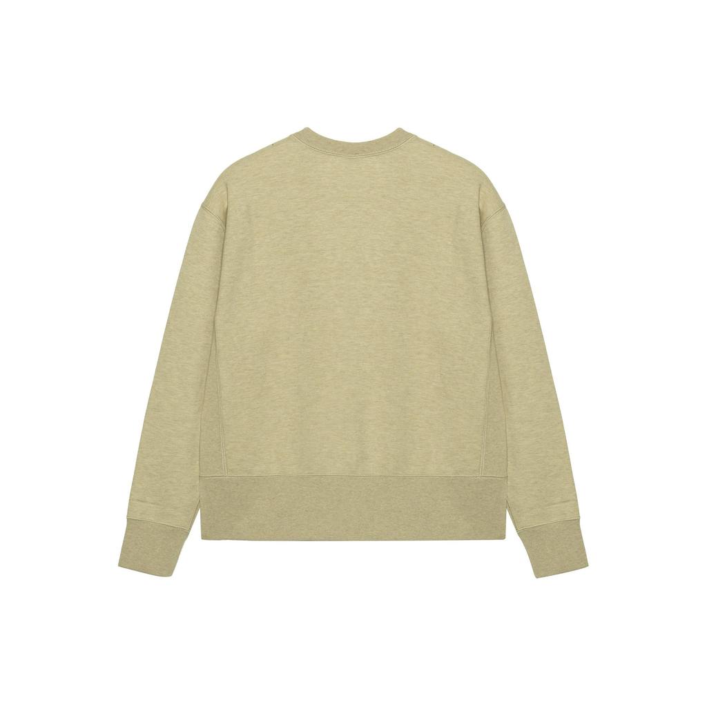 Polo Ralph Lauren FW23 Solid Color Crew Neck Long Sleeve Pullover Sweatshirt Women Sweatshirt Khaki 211782357-015