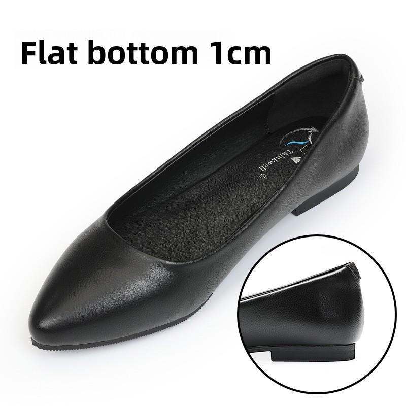 

Женская рабочая обувь, Осенние и зимние туфли, Мягкая кожа, Мягкая подошва, Плоские кожаные туфли, Профессиональный устойчивый каблук, Женские туфли на среднем каблуке 33