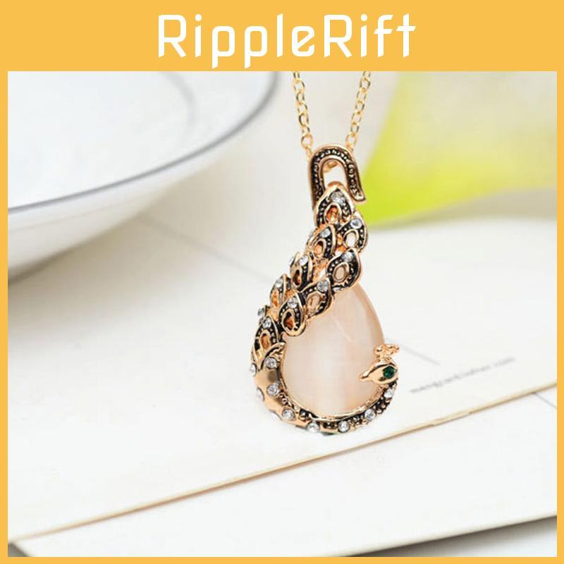 Luxury Peacock Style Women Crystal Jewelry Set Featuring Necklace And Earrings For Elegant Occasions