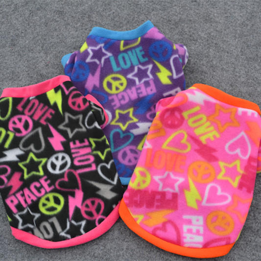 Pet Puppy Spring Warm Sweatshirt Small Dog Cat Pet Clothes Vest T Shirt