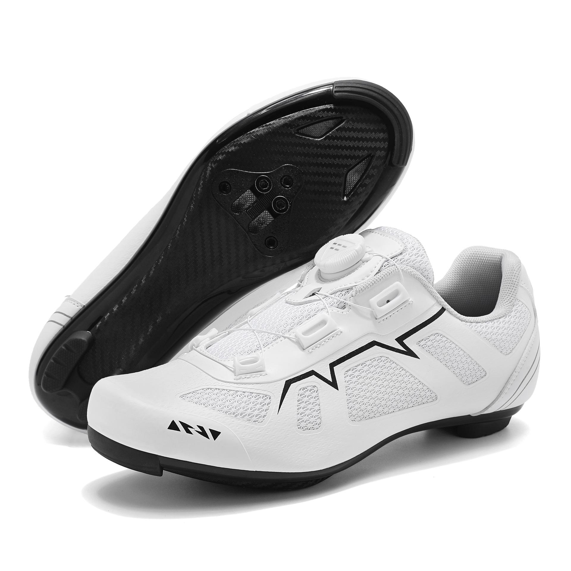 Plus Size Mountain Bike Cycling Shoes - Hard Sole 37-47 41 белый