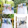 Wedding Chair Back Artificial Flower Arrangement for Wedding Reception Wedding Ceremony Engagement Decors