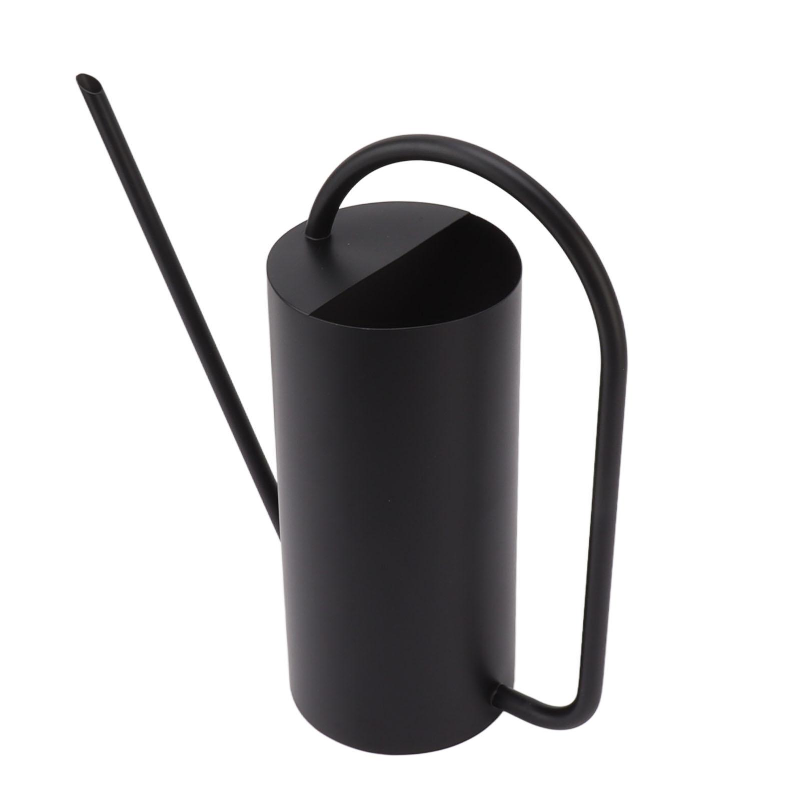 

Plants Watering Can Long Spout 1500ml Large Capacity Watering Kettle Stainless Steel Pot Gardening Supplies Black чёрный
