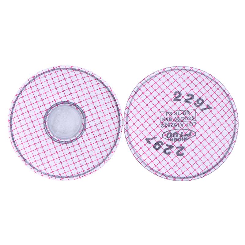 2 Stück/Set 2297 P100 Fortschrittlicher Atemschutzfilter Basierend Partikel Belästigungsgrad Organische Dämpfe Entlastung/Bergbau/Schiffbau/Beseitigung