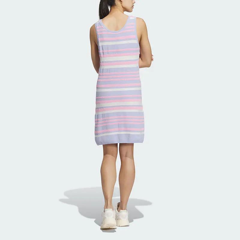 adidas originals Knitted Sports Sleeveless Dress Women's Purple