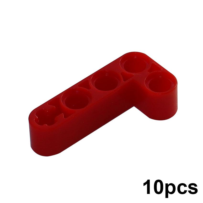 10 Stück Technischer Liftarm Dick L-Form 2x4 Arm, MOC Gebogene Balken Steine 32140 für DIY Montage