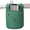 Metal Clamp Cycling Water Bottle Cage Leather Material Portable Cycle Cup Holder Aluminum Handlebar