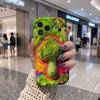 Fluffy Moss Mushroom Star Pom Phone Case For iPhone 17 16 15 14 13 12 11 Pro Max Plus Wavy Edge Cover