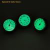 Automotive Clock 2in1 Dashboard Watch with Hygrometer Vehicle Interior Decoration Precise Time Humidity Gauge for Home Office