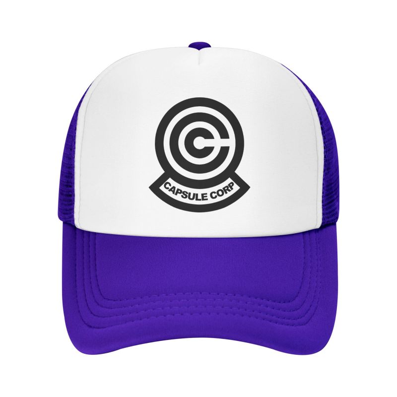Capsule Corp Mesh Baseball Cap Unisex HipHop Snapback Caps Summer Breathable Sun Visor Hat Anime DBZ Trucker Adjustable Hats