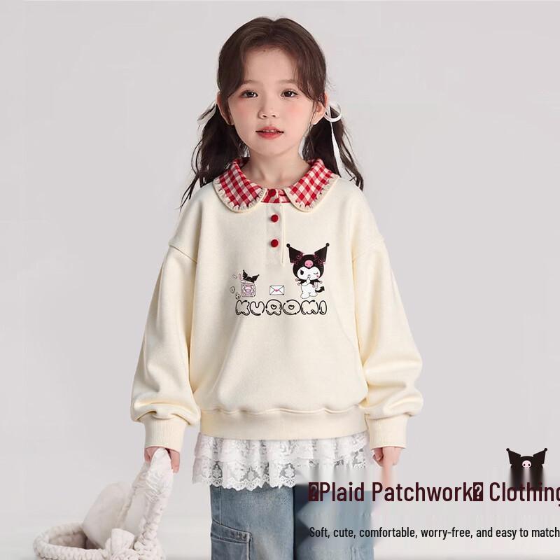 Hello Kitty Girls  Spring Plaid Sweatshirt 150