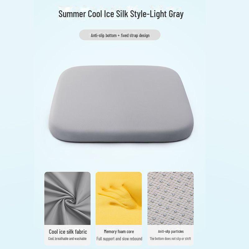 Prodyšný sedák z paměťové pěny Ice Silk pro dlouhé sezení
