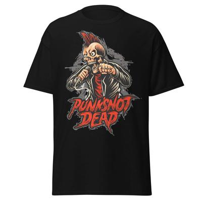Punk Rock Totenkopf T-Shirt - PUNK'S NOT DEAD Tee