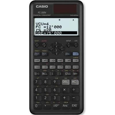 Kalkulator naukowy - Casio - FC-200V - Wyświetlacz 4-liniowy - Zasilanie słoneczne - 103 g