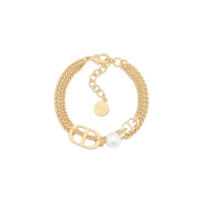 Metal, Resin, Pearl Bracelets Women's Gold N2611WOMMTD300