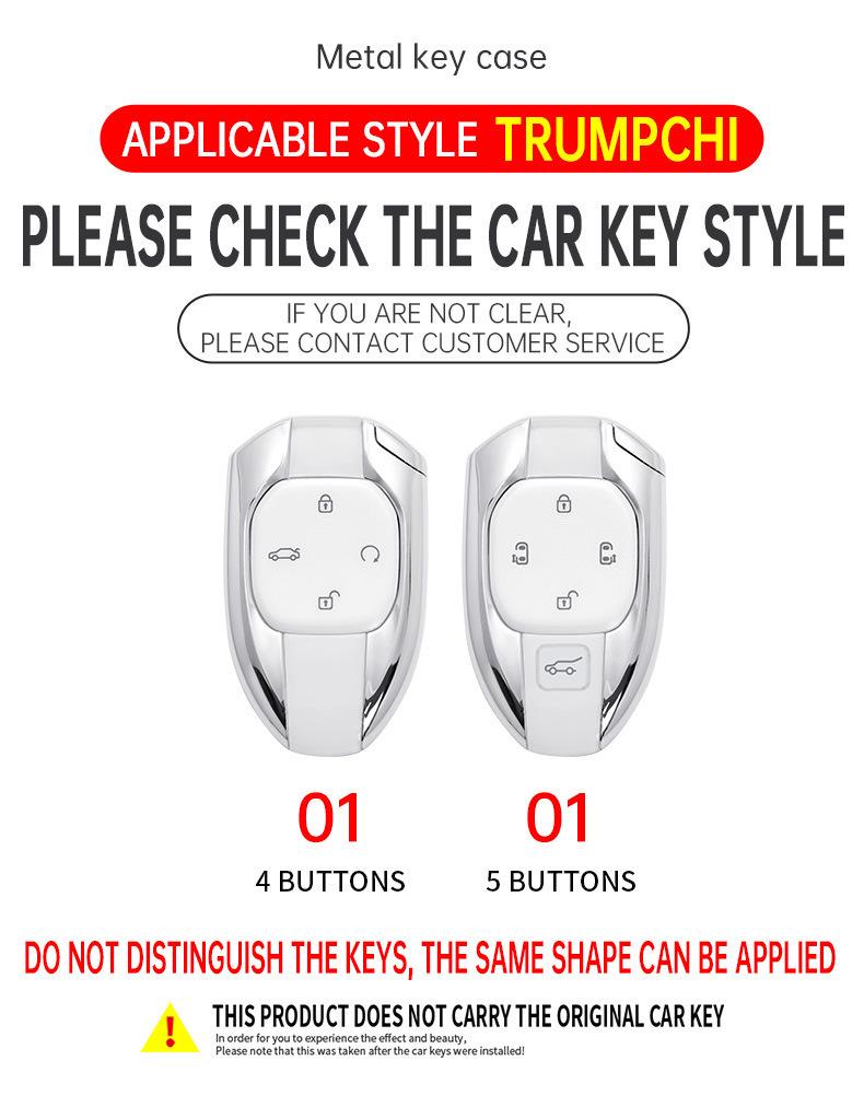 GAC Trumpchi M8 Master Key Case for 24/25 Models - Legendar E9pro Car Bag Shell Buckle.