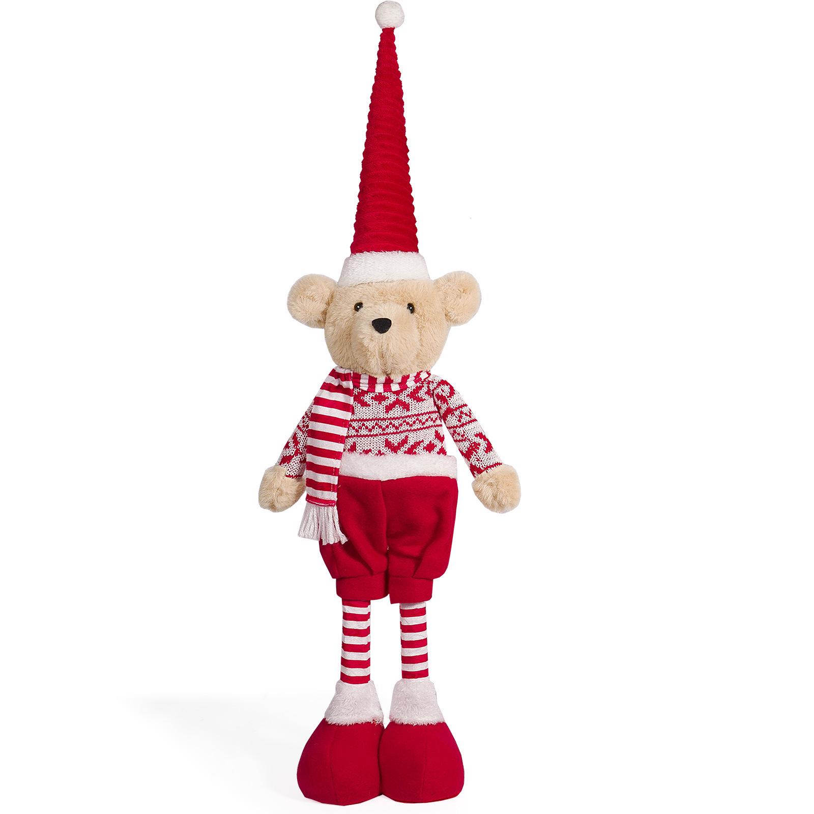 Christmas Red Teddy Bear Ornament: Cute Holiday Decoration