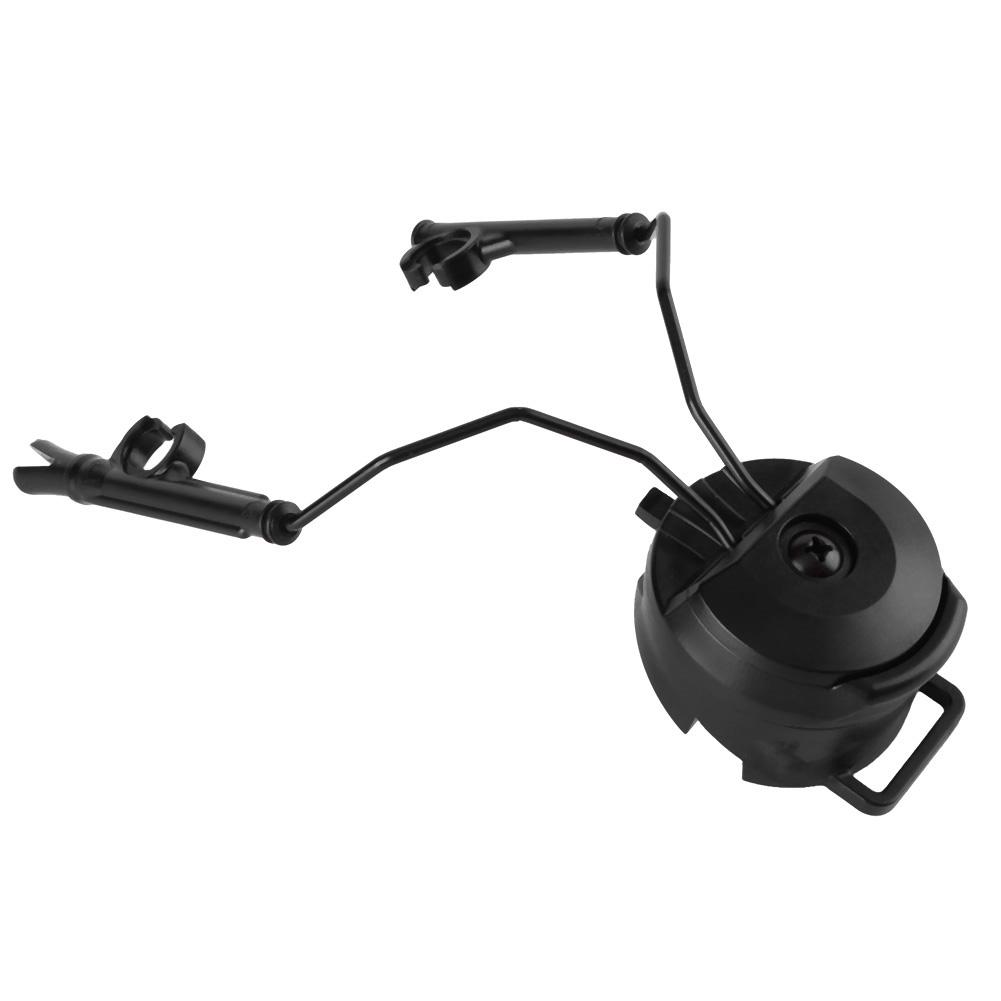 2Pcs Tactical Headset Helmet Rail Adapter Rotational Fast Rail Mounts Headset Holder Adjustable Tactical Helmet Accessories