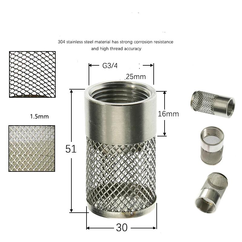 304Stainless Steel Female Thread Filter Agriculture Irrigation Mesh Filter Water Pump Hose Mesh Filter Aquarium Fish Tank Filter