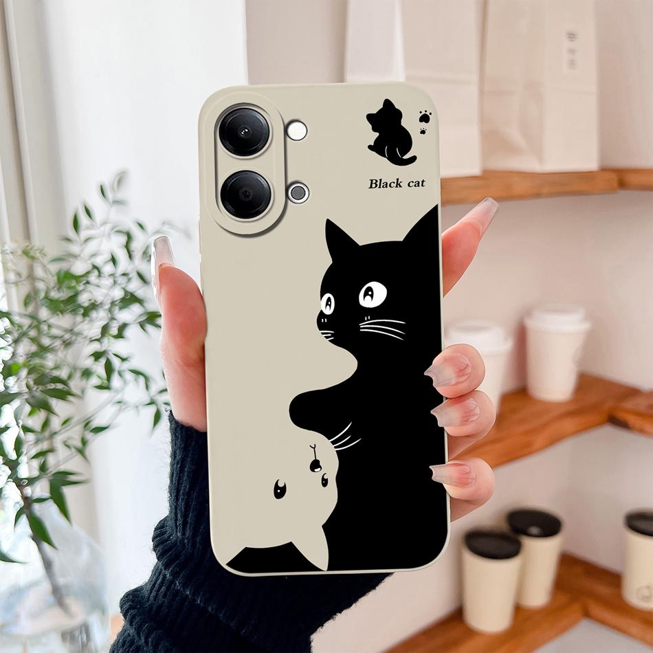 For Vivo Y05 Y11D 4G Phone Case Cute New Design Soft Liquid Silicone Full Protection Anti Drop Bumper For Vivo Y05 / Y11D Funda