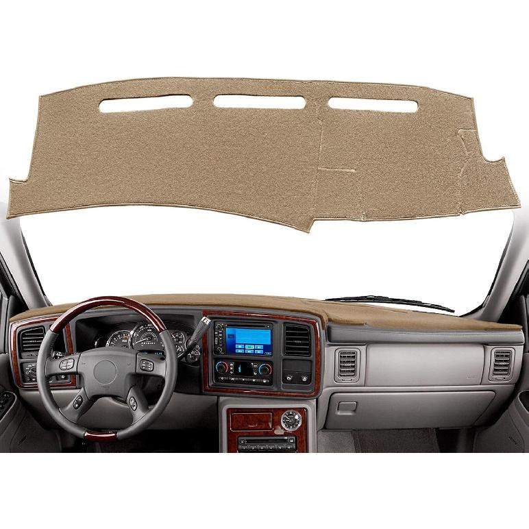 Dash Cover Mat  Fit for Cadillac Escalade Dashboard Pad Cap Carpet Protector K274 (Black) бежевый