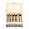 Wood Hole Saw Drill Bit Multi Tooth Flat Wing Drill Bit Round Shank Hinge Hole Cutter Woodworking Tool