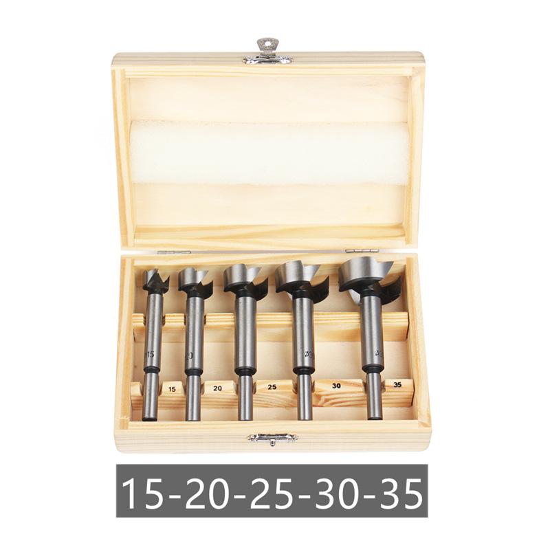 Wood Hole Saw Drill Bit Multi Tooth Flat Wing Drill Bit Round Shank Hinge Hole Cutter Woodworking Tool