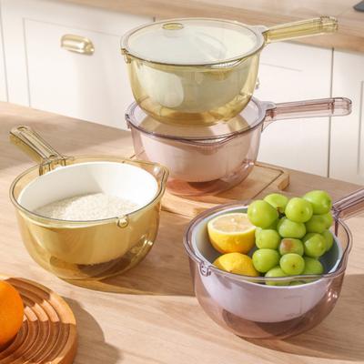 Colador de Frutas 3 en 1 Cesta Coladora de Verduras de Gran Capacidad con Asa de Drenaje Rápido Cesta Coladora de Cocina para Lavar Secar Frutas Verduras