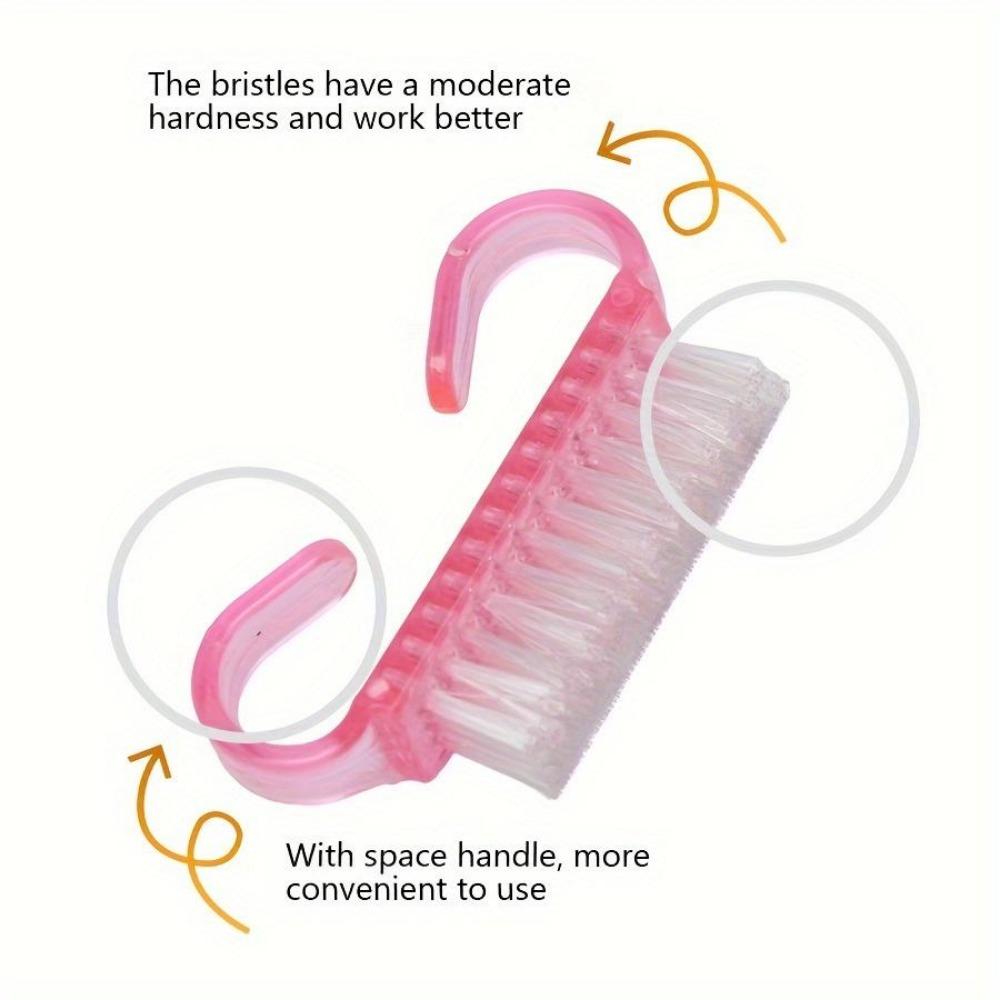 Nail Art Brush Set, Nail Cleaning Brush for Manicure and Pedicure, for Cleaning and Removing Dust