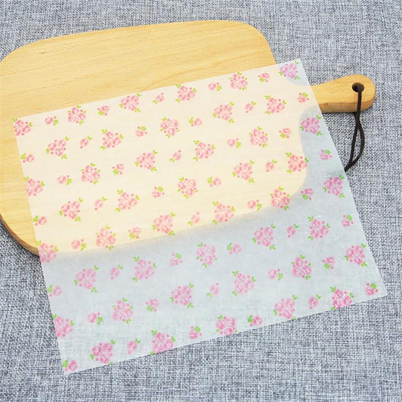 25Pcs/Lot Wax Paper Grease-Proof Food Wrappers Wrapping Paper for Bread Sandwich Burger Fries - Oilpaper / Baking Tools