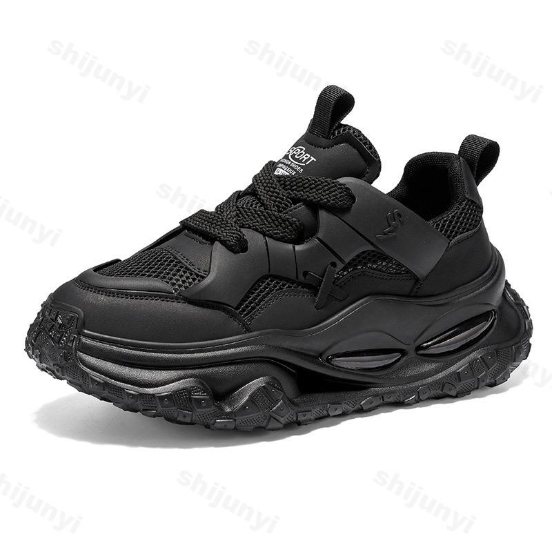 Fashion Fashion Trend Low Top Thick Soled Casual Sports Shoes for Men 2025 Autumn New Style Mesh Breathable Comfortable Chunky sneakers