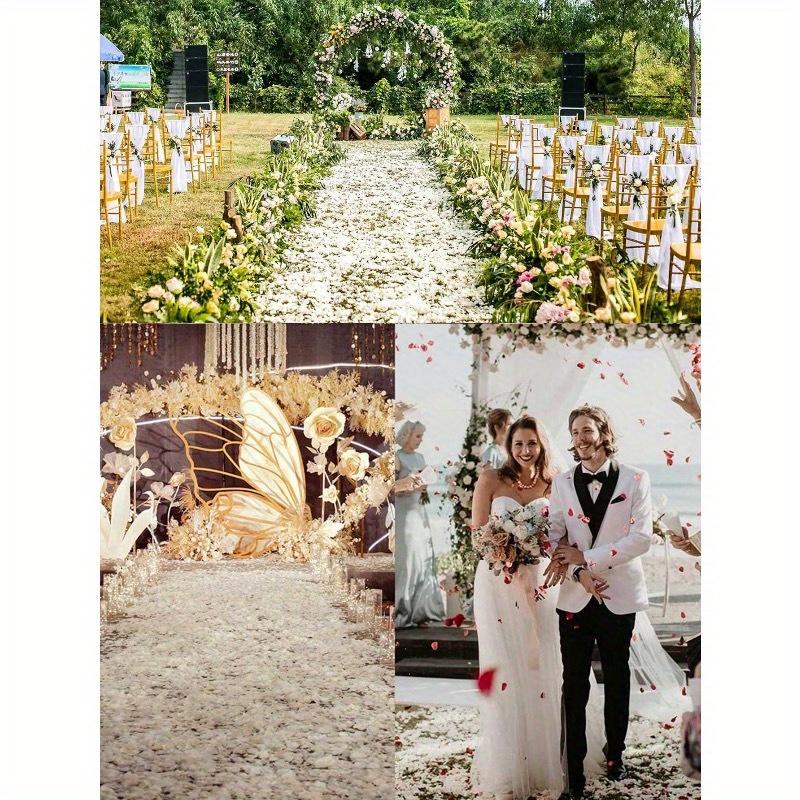 2000pcs- Rayon Rose Petal Decoration Rose Petal Black For Wedding Party Halloween Decoration, Gift Box Filler, Rose Ya Romantic, Rose Petal Proposal